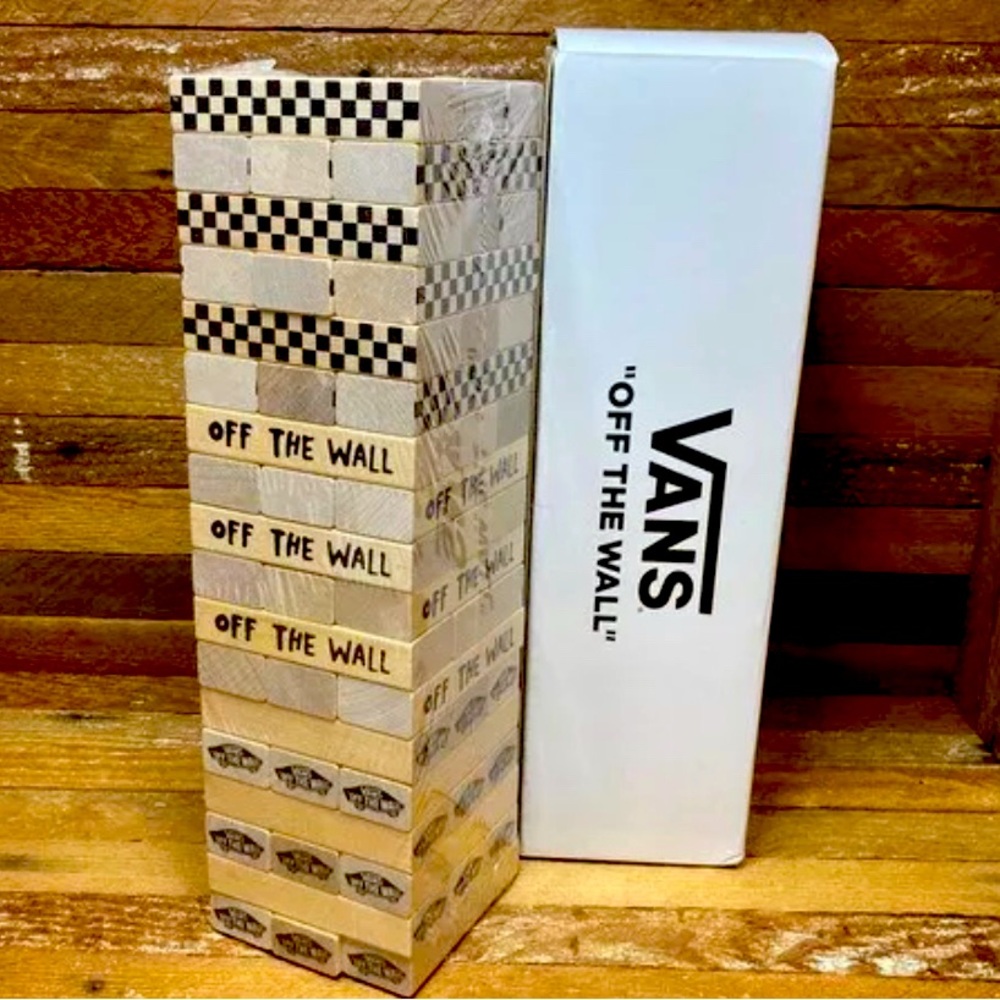 Vans Family Exclusive Wooden Block Stacking Jenga Game - New Sealed